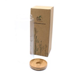 Bote de Cristal con Tapa de...