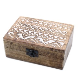 Caja de Madera Blanca - 6x4...