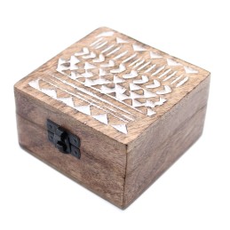 Caja de Madera Blanca - 4x4...