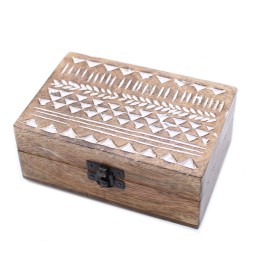 Caja de Madera Blanca - 6x4...