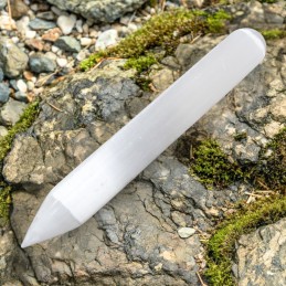 Varita de selenita - 16 cm...