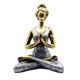 Yoga Lady Figure -  Bronze...