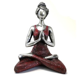 Yoga Lady Figure -  Silver...