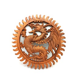 Panel de madera- Dragon 40cm