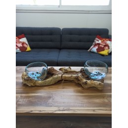 Vidrio en soporte doble...