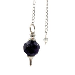 Facted Gemstone Pendulum -...