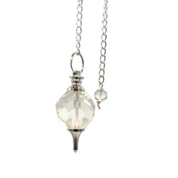Facted Gemstone Pendulum -...