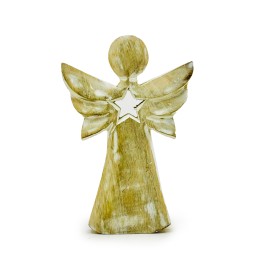 Ángel de Madera de Mango -...