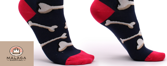 calcetines halloween huesos